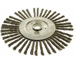 Wildkrautbürste 200mm radial 25,4mm Zentrierung mit Adapter-Hülse für leichte Motorsense / Freischneider