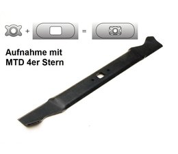 Rasenmähermesser 533mm MTD 4er Sternaufnahme auch Gutbrod Cub Cadet und Baumarkt