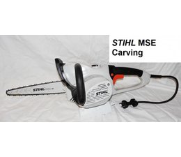 Carvingsäge STIHL MSE 170 C 30cm Elektro- Kettensäge Carving umgerüstet auf 1/4" Kettenteilung  Picco Micro 3