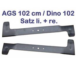 Rasenmähermesser Satz AGS 102 cm Dino Messersatz 1 x links 1 x rechts Rasenmäher