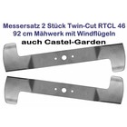 Rasenmähermesser 92cm Windflügelmesser Satz Castel Garden Twin-Cut RTCL46 Rasenmäher