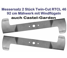 Rasenmähermesser Castel-Garden Twin-Cut RTCL46 Rasenmäher - Messer - Satz 92cm