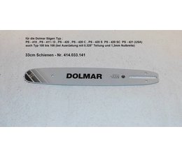 Schwert Führungsschiene 33cm Dolmar Kettensäge  PS-410 PS-411 PS-420 PS-421 C + D 0.325" Teilung 56 Trgl. 1,3 Nut original