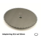 Rodungssägeblatt 250 x 25,4 + 20 x 2,0 HD mit 80 Zähnen Freischneider CV - Sägeblatt für Rodung mit der Motorsense Rodungssägeblatt 250 x 25,4 + 20 x 2,0 HD mit 80 Zähnen Freischneider CV - Sägeblatt für Rodung mit der Motorsense