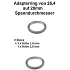 Adapterring Reduzierring Ring für Sägeblatt Freischneidermesser von 25,4 auf 20mm Spannlochdurchmesser