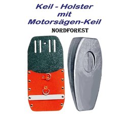 Forst HolsterKeilholster Keiltasche für Hakenwerkzeuge + Motorsägen Schnitt - Keil Nordforest