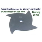 Wirbelmesser Gras - u. Dickichtmesser 255 / 20 mm 4 Zahn für leichte Freischneider