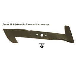 Rasenmähermesser 46cm efco emak Serie AR Mulchkombimesser Messerlänge 460mm Zentralbohrung 20mm mit 10mm Scheibe