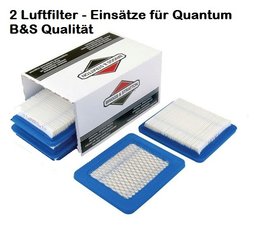 Rasenmäher Ersatzteil Luftfilter Waffelfilter Einsatz Briggs&Stratton 2 Stck L. 132 B. 113 H. 20