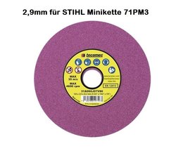 Schleifscheibe 145 x 22,3 x 2,9 rosa weich für 1/4" 71PM3 Stihl Mini Sägeketten mit 1,1 mm Treibgliedern