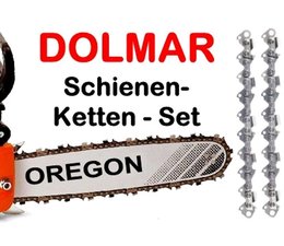Schneidgarnitur Oregon Schwert 43cm 2 Ketten 3/8 für Dolmar Kettensäge PS 630 6400 6800 7300 7310 7900 7910