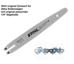 Schneidgarnitur Schwert 35cm +1 Kette 1,1 Nut original von STIHL für Akku Sägen und Hochentaster