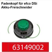 Fadenkopf Efco Dsi Akku-Freischneider Emak Load&GO Kopf 2,0 mm Faden 8x1,25 li. Innen Anschluss