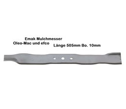 Rasenmähermesser 51cm Emak efco Oleo-Mac Victus Dynamac Mulchmesser original