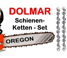 Schneidgarnitur Schwert 38cm Oregon Dolmar 1+2 Ketten 3/8" Kettenteilung PS 630 6400 6800 7300 7310 7900 7910