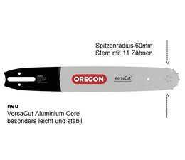 Schwert 38cm Dolmar Makita von Oregon  3/8" Kettenteilung 1,5 Nut für 56 Treibgl. VersaCut