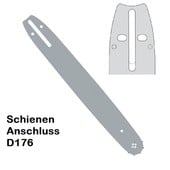Schwert 40cm Echo 3/8" Profi Kettenteilung 1,5 Nutbreite Sägekette 60 Trgl. mit Sternspitze