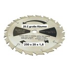 Rodungssägeblatt Hartmetall Sägeblatt 250 x 20 Bo. x 1,8mm 20 Zahn 3,0mm für Freischneider + Motorsense große Räumer