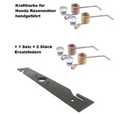 Vertikutiermesser Kraftharke 40cm Honda Rasenmäher für 41-46cm Schnittbreiten + 1 Ersatzfedern