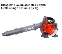 Blasgerät SA 2500 Benzinmotor staker Laubbläser efco 1,3 PS 1,0 kW 96,5dbA