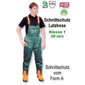 Schnittschutzhose Schnittschutz Latzhose Gr. 58 Canvas Mischgewebe atmungsaktiv