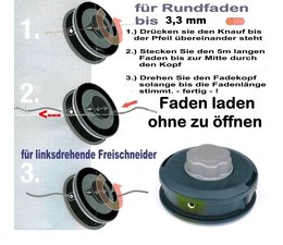 Fadenkopf EasyLoad für Honda UMK422LT4E  UMK422LTE  UMK422UT4E