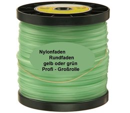 Mähfaden Nylonfaden FlexLine Universalfaden runde Kontur 3,0 mm x 240m Rolle für Motorsense / Freischneider Fadenköpfe