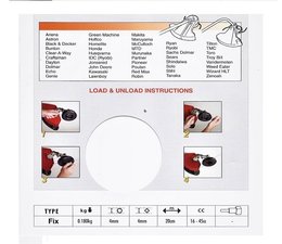 Mähkopf / Fadenkopf Dolmar Fix Trim für Freischneider / Motorsense mit gebogen Schaft