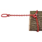 Forstkette 2,0m Rundstahl 8 mm Rückekette Schlepperkette G8 mit Öse 110 x 60 x 16mm leichte Schlepper - Chokerkette Lasthaken