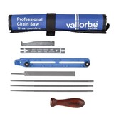 Schärfsatz Sägekette schärfen Rolltasche Vallorbè Pro 4,5 3/8"Ho 1,1 + 0.325 Vollmeißel