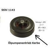 Kettenrad 0.325" Teilung Stihl Typ 1143 Spurkettenrad für Kettensäge