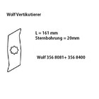 Vertikutierer Messer Wolf UV-EE + UV-EB  (14 Klingen/Gerät) Ersatzmesser 1 Satz 14 Stück