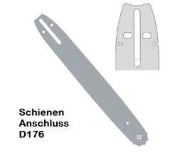 Schwert 43cm Zenoah 3/8" Profi Kettenteilung 1,5 Nutbreite Sägekette 64 Trgl. mit Sternspitze