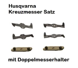 Rasenmähermesser Satz Husqvarna CTH 135 CTH 151 CTH 155 Satz 4 Stck 5er u. 6er Stern 92cm Mähwerk  auch Partner