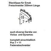 Schutz Stecklippe für Schutzhaube mit Fadenschneider für Freischneider emak - Oleo-Mac / efco