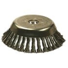 Wildkrautbürste Zopfdraht-Kegelbürste Ø155 x 25,4 neue Bauart, reduzierte Einspannhöhe von 3.5mm