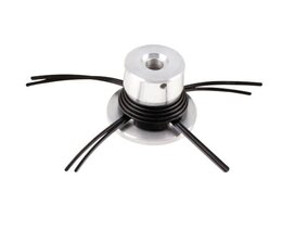 Fadenschneider - Mähkopf / Fadenkopf Prince - 8 cm Aluteller Fadenanzahl 4/8 bis 4,4mm für Freischneider / Motorsense Messerspannscheibe 25,4 / 20mm