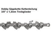Sägekette Kettensäge für 30cm Schwert 3/8" Hobby 47 Trgl. 1,3mm Nut