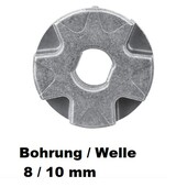 Carving Kettenrad 1/4" Makita DUC254C + DUC353 Akku Kettensäge auch Dolmar  Bohr. 8 / 10 mm