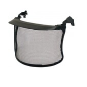 Forsthelm - Ersatzteil Visier Peltor Netzvisier V4A Edelstahl Netz mit Sonnenblende und Haltebügeln