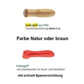 Feilengriff / Feilenheft / Griff für Sägeketten - Feile Satz 2 St.  Holz + Schnellspannung