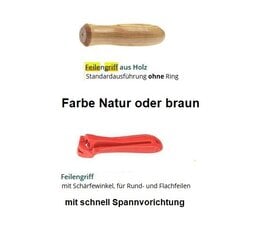 Feilengriff / Feilenheft / Griff für Sägeketten - Feile Satz 2 St.  Holz + Schnellspannung