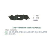Vertikutierer Messer Vertikutiermesser Alko (7 Klingen/Gerät) Ersatzmesser 1 Satz 7 Stück
