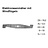 Rasenmähermesser 33cm Alpina Elektrorasenmäher BL 33 TR Flügelmesser Messerlänge 330mm Zentralbohrung 18mm