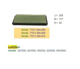 Rasenmäher Ersatzteil Luftfilter Waffelfilter Filter - Einsatz für Honda Motoren