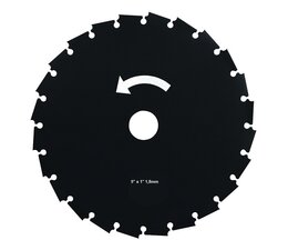 Rodungssägeblatt 230 / 25,4mm EIA Zahn groß Freischneider Sägeblatt für Rodung mit der Motorsense