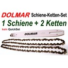 Schneidgarnitur Dolmar ES PS Kettensäge 1 Schwert 40cm + 2 Ketten 56Trgl. 3/8" H  1,3mm Nut