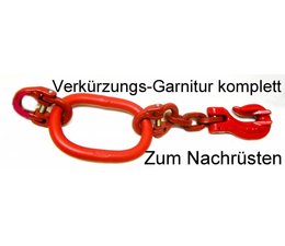 Verkürzungsgarnitur mit Parallelhaken und Aufhängeglied für Rückekette Forstkette 8mm zur Nachrüstung