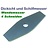 Freischneidermesser 255 / 20 mm 2-Zahn Schilfmesser u. Dickichtmesser für Motorsense u. Freischneider