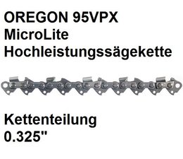 Sägekette 0.325" x 66 Trgl.x 1,3mm Nutbreite OREGON 95VPX MicroLite Halbmeißel mit Sicherheitsverbindungsgliedern